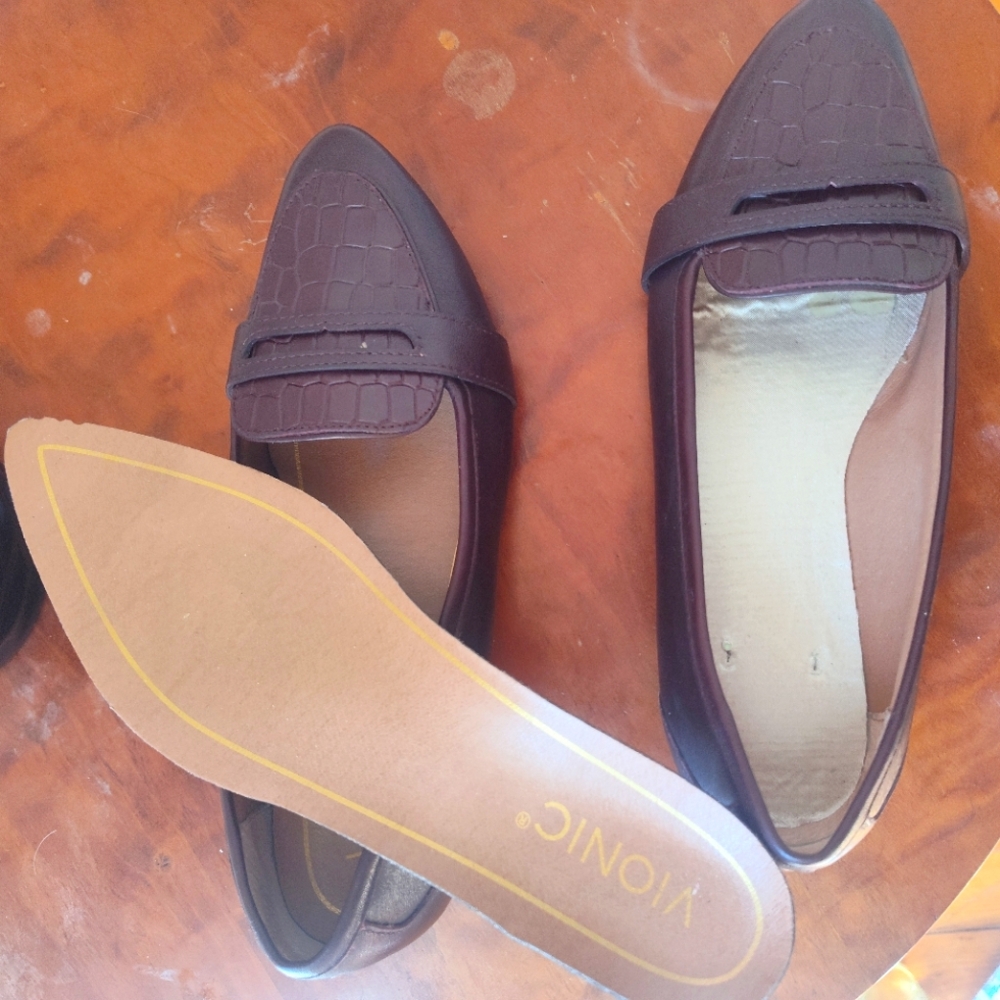 Vionic Savannah Dark Brown Pointed Toe Penny Loaf… - image 6